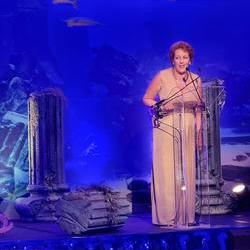 Ann Swain asking members to dig deep in their pockets - Atlantis Charity Ball