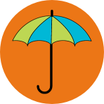 New umbrella icon for legal 
